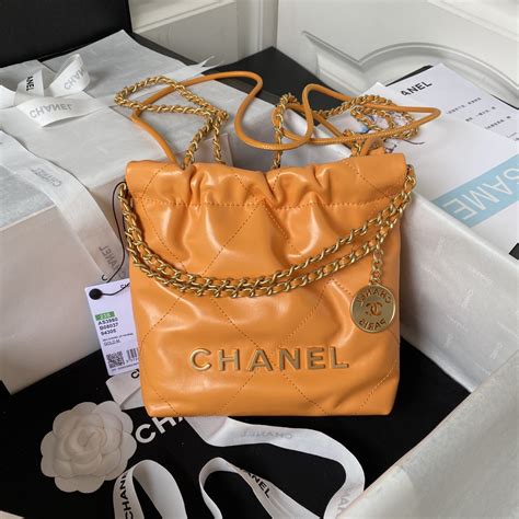 orange chanel purse|chanel 22 handbag.